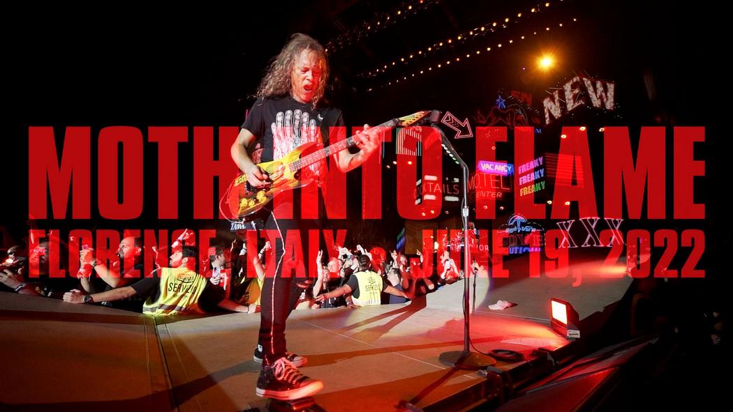 Watch Metallica perform &quot;Moth Into Flame&quot; live at Firenze Rocks in Florence, Italy on June 19, 2022.