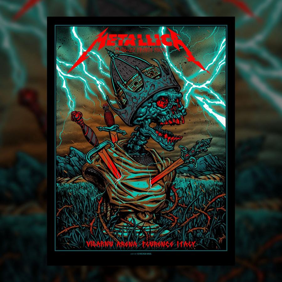 Metallica Concert Poster by Munk One