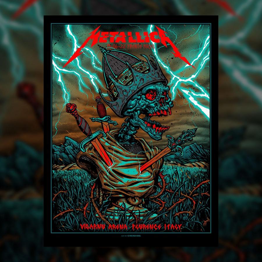Metallica Concert Poster by Munk One
