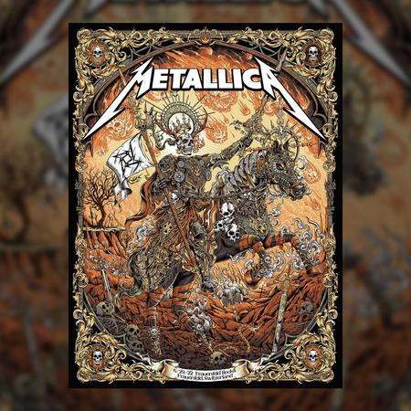 Metallica Concert Poster by Juan Manuel Orozco