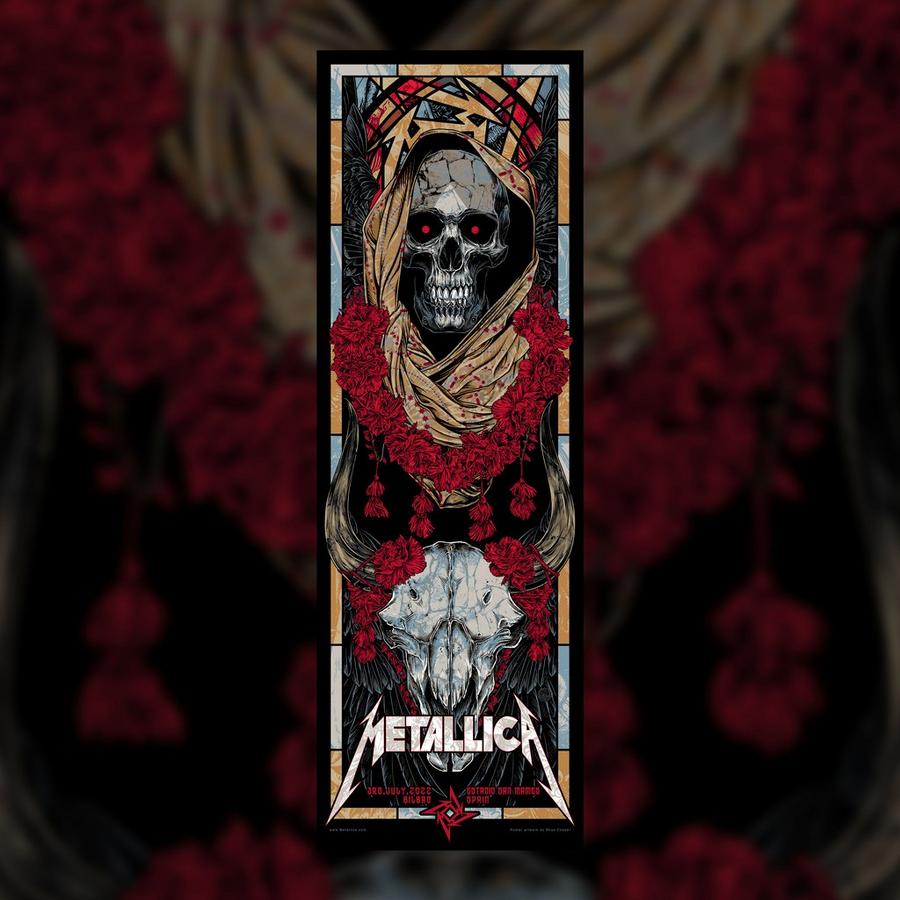 Metallica Concert Poster by Rhys Cooper