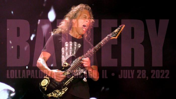 Watch Metallica perform "Battery" live at Lollapalooza in Grant Park in Chicago, IL on July 28, 2022.