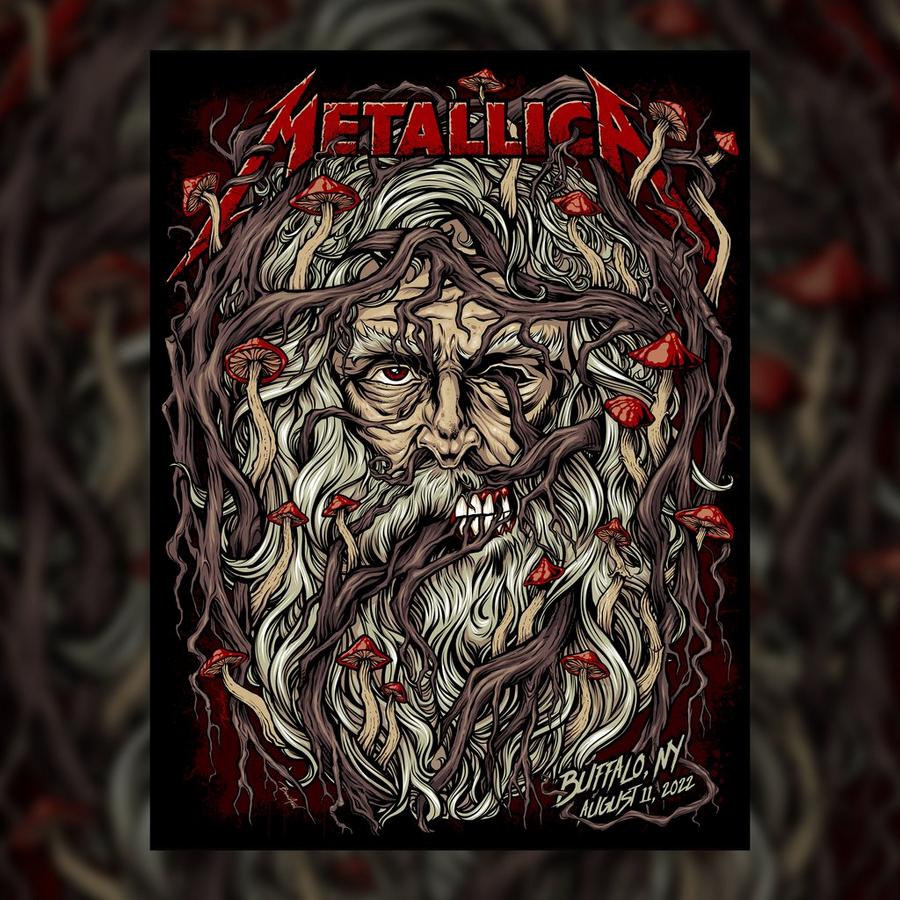 Metallica Concert Poster by Brian Allen