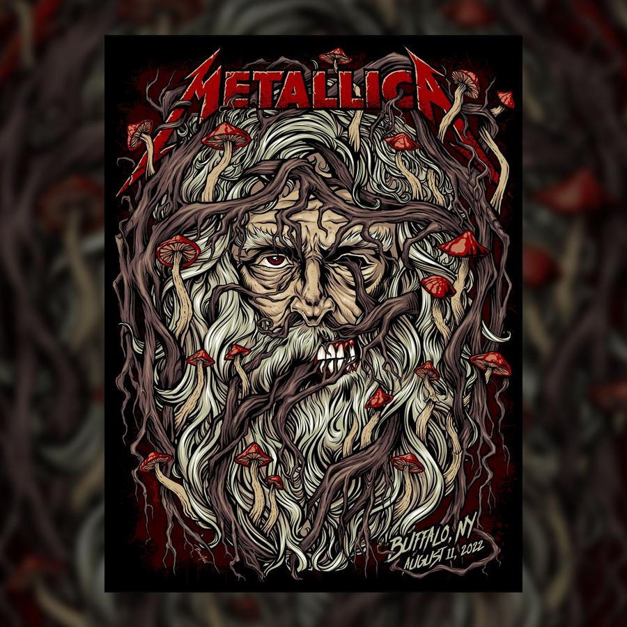 Metallica Concert Poster by Brian Allen