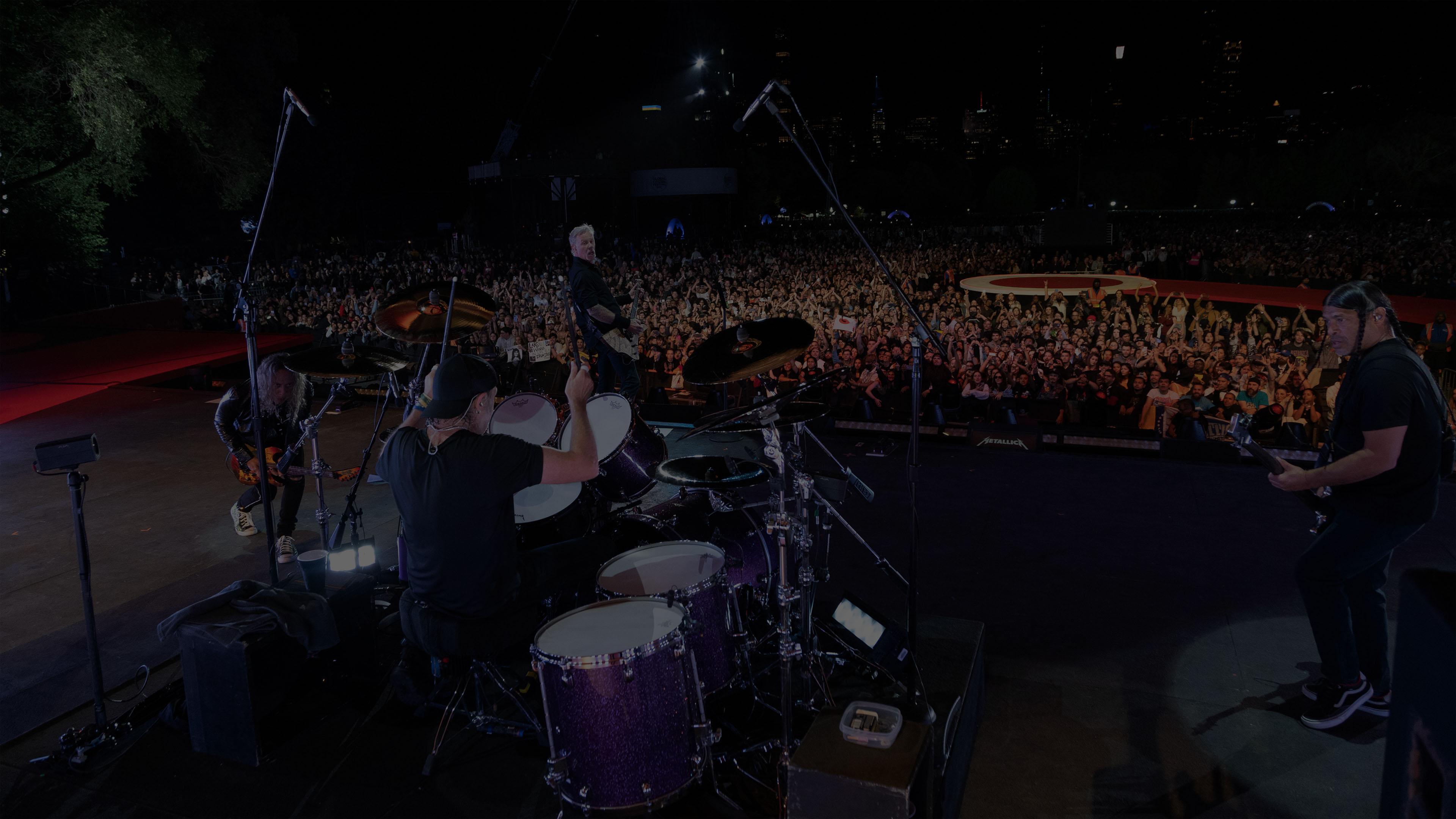 Metallica at Global Citizen Festival at Great Lawn in Central Park in New York, NY on September 24, 2022