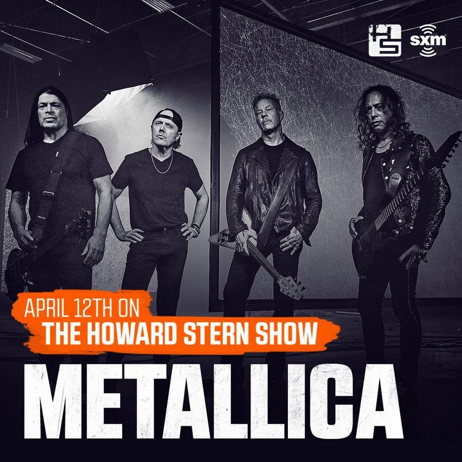 Metallica at The Howard Stern Show at SiriusXM Studios in Los Angeles, CA on April 12, 2023