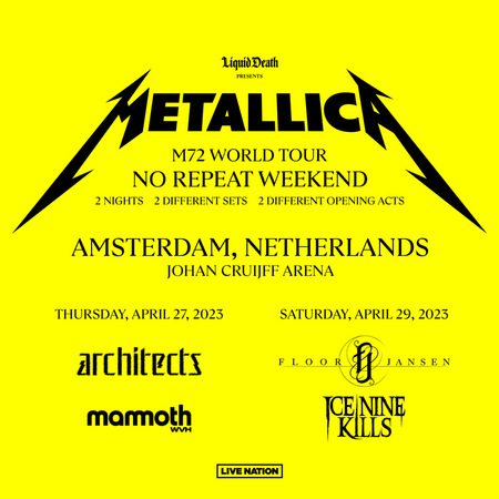 M72 World Tour - Amsterdam, Netherlands - April 27 & 29, 2023