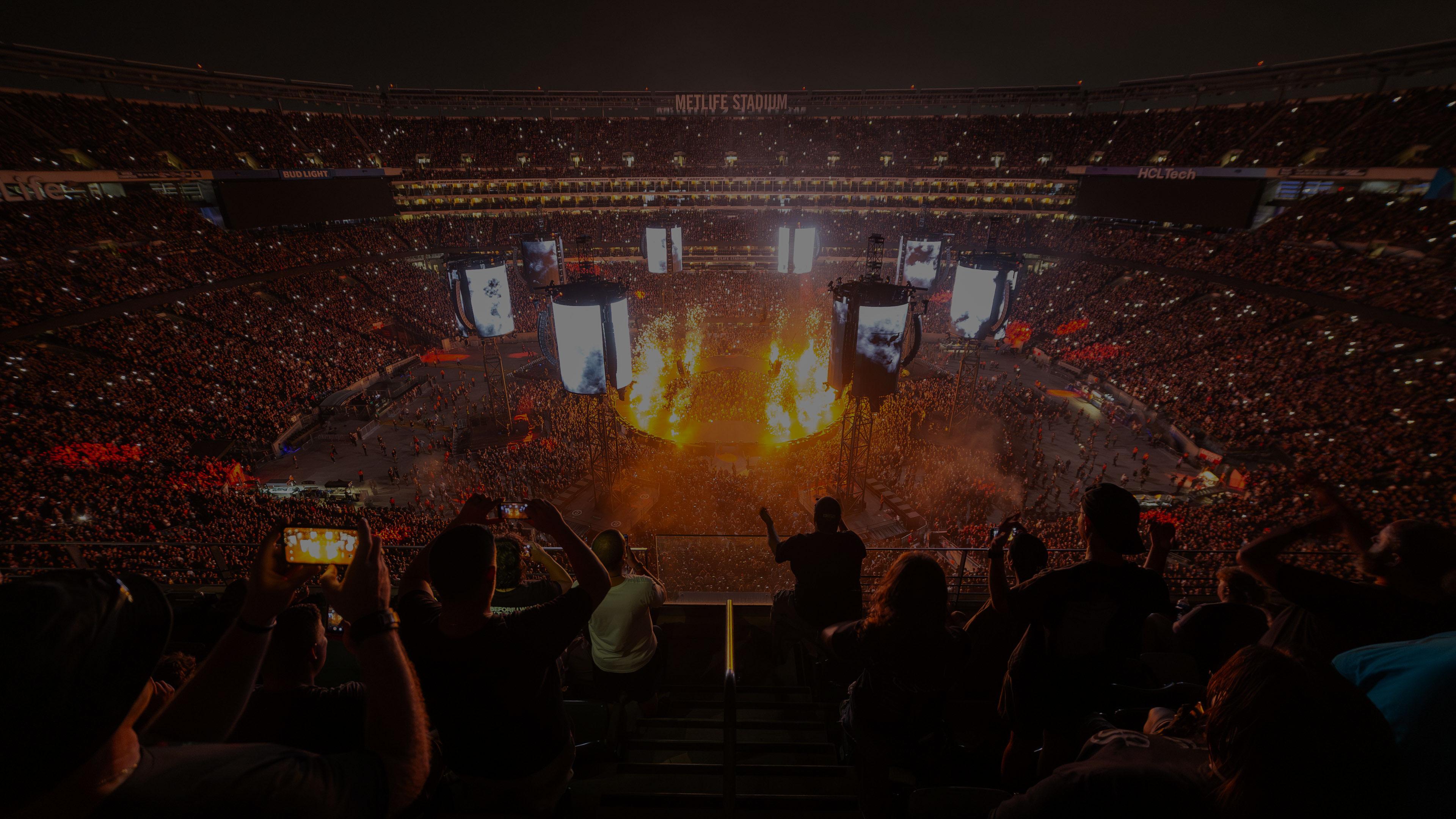 Metallica at MetLife Stadium in East Rutherford, NJ, United States on August 6, 2023 on the M72 World Tour