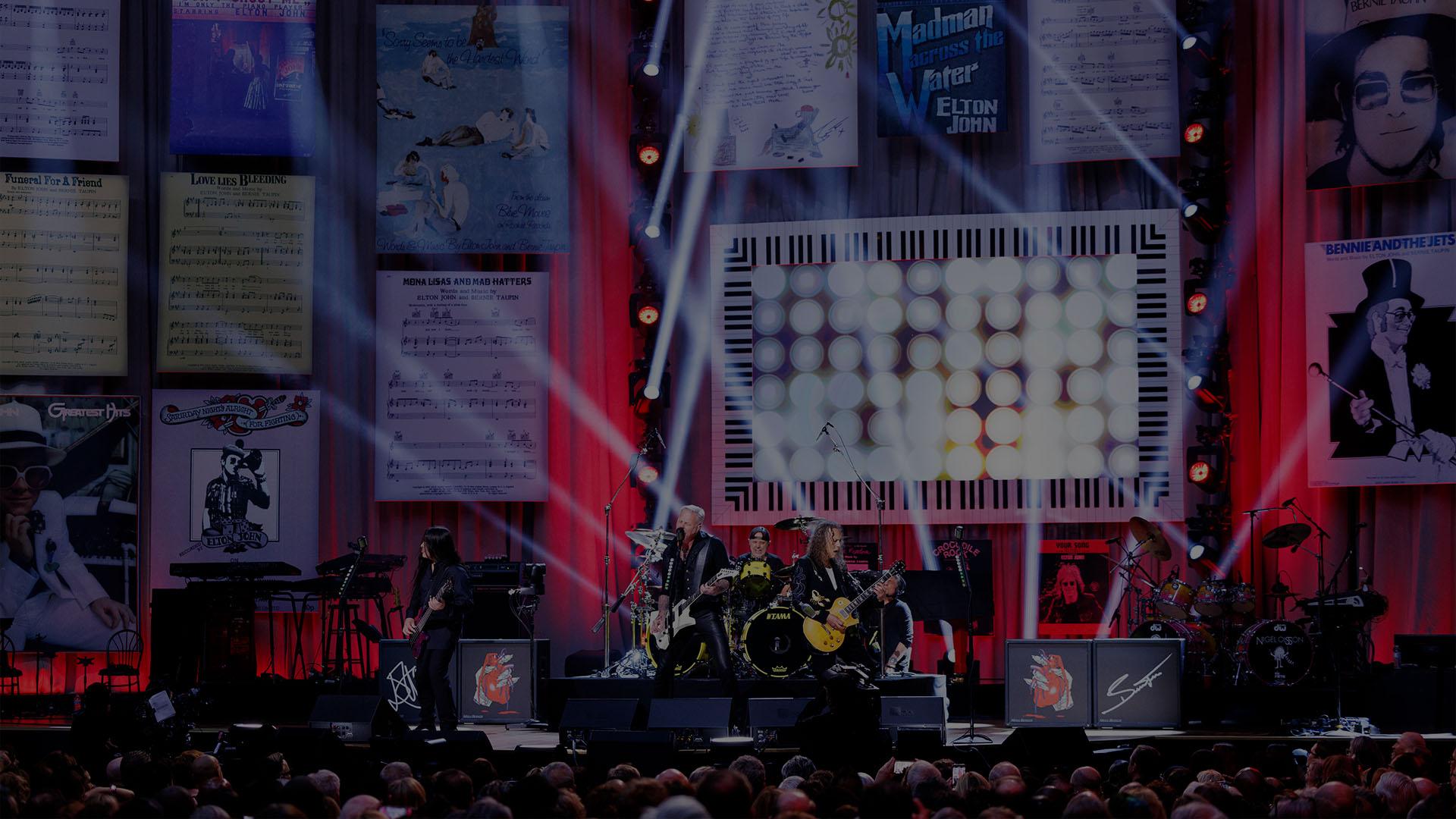 Metallica Honors Elton John & Bernie Taupin at The Library of Congress Gershwin Prize for Popular Song in Washington, D.C., on March 20, 2024