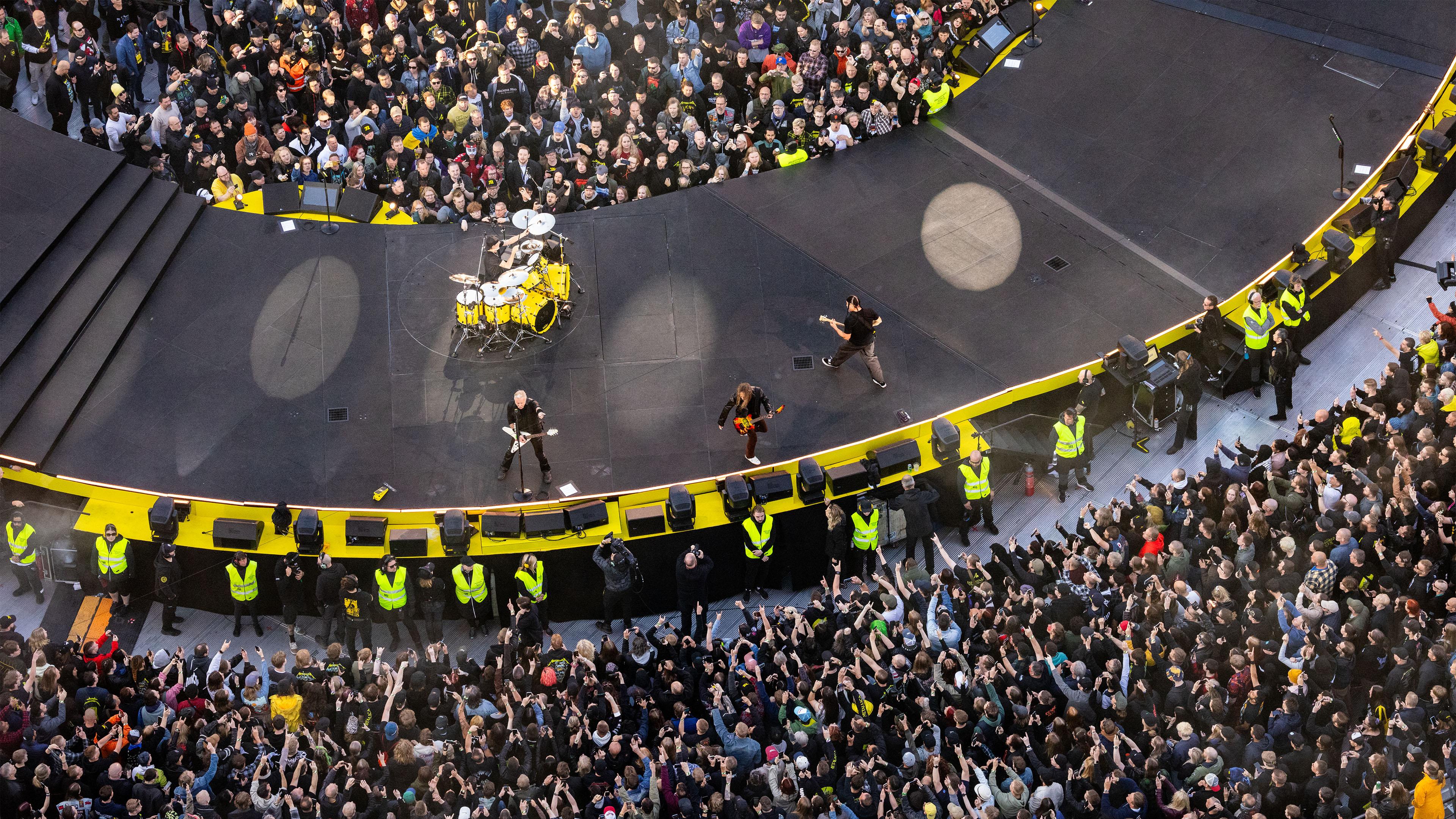 Metallica at Helsinki Olympic Stadium in Helsinki, Finland on June 9