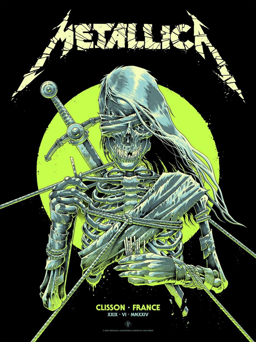 Metallica at Hellfest at Val de Moine in Clisson, France on June 29, 2024