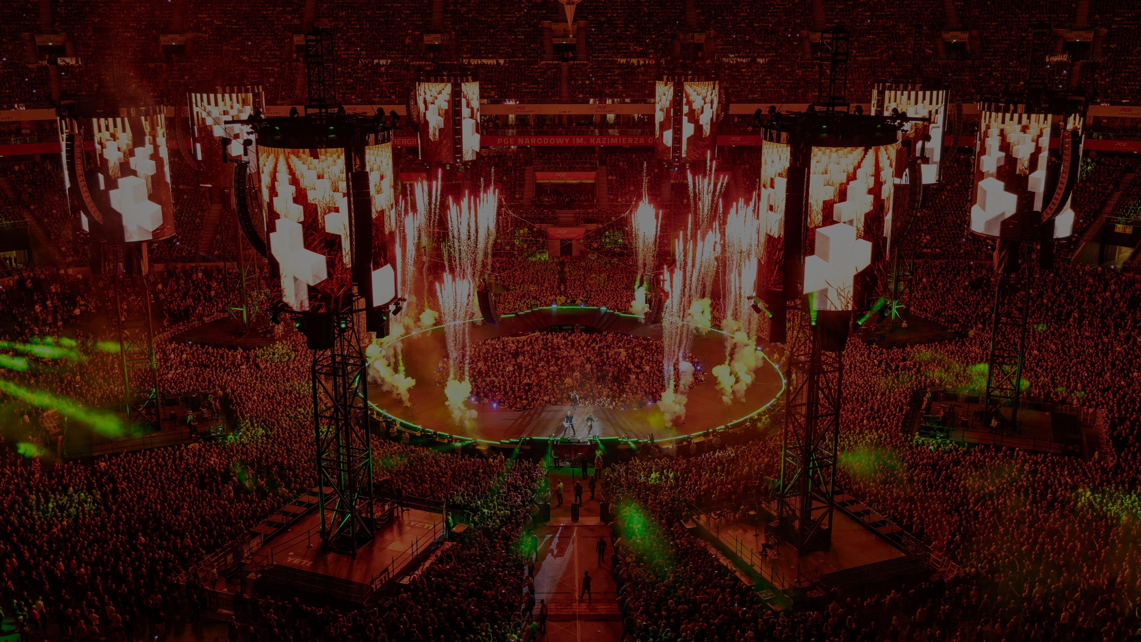 Metallica at PGE Narodowy in Warsaw, Poland on July 5, 2024 on the M72