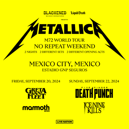 Metallica M72 World Tour