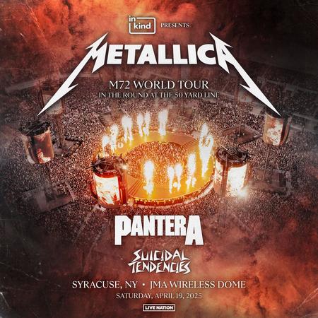 Metallica at JMA Wireless Dome in Syracuse, New York on April 19, 2025, on the M72 World Tour