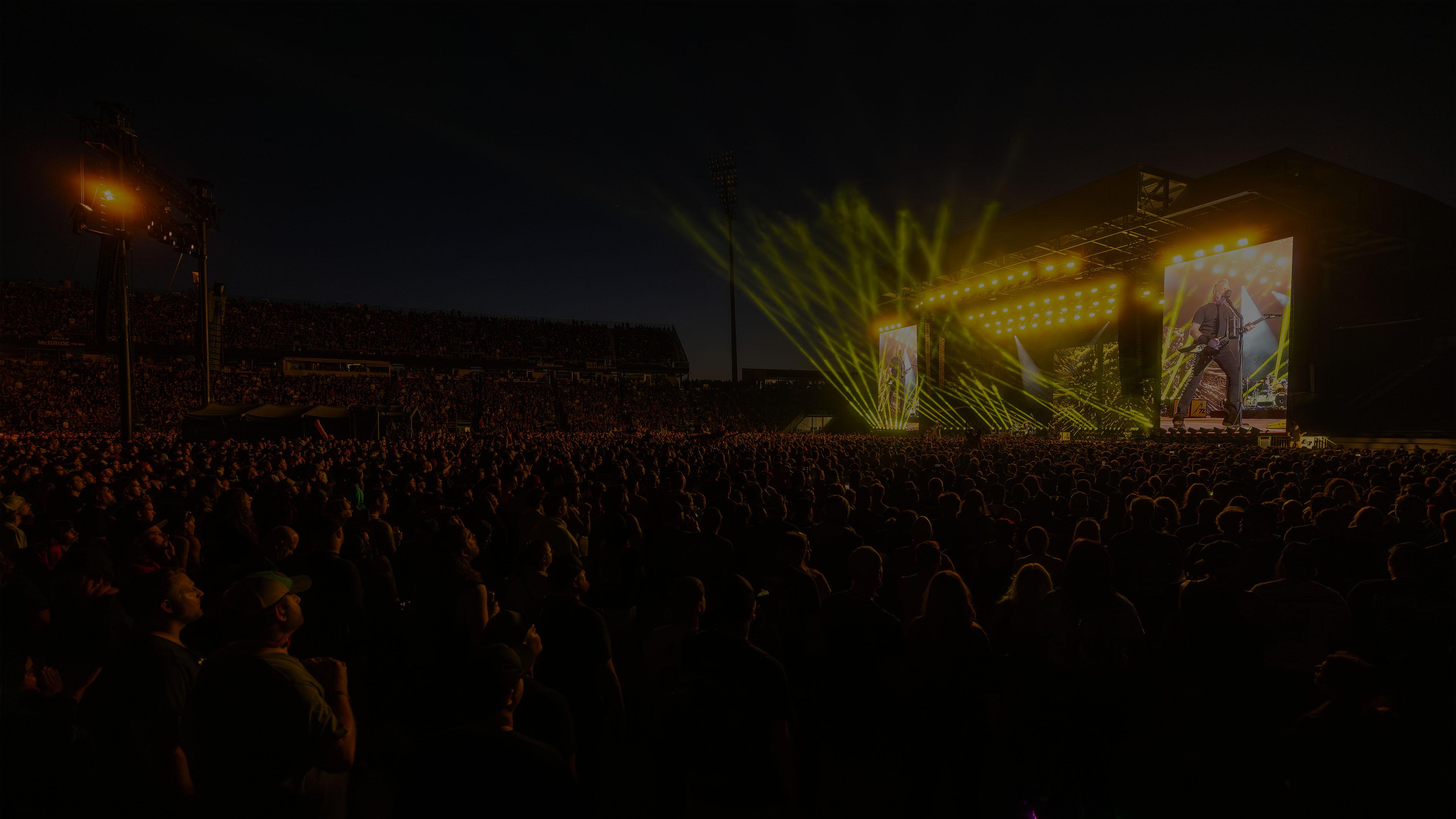 Metallica at Sonic Temple Art & Music Festival at Historic Crew Stadium in Columbus, Ohio on May 11, 2025, on the M72 World Tour