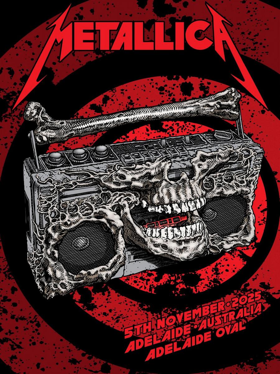 Metallica at Adelaide Oval in Adelaide, Australia on November 5, 2025, on the M72 World Tour