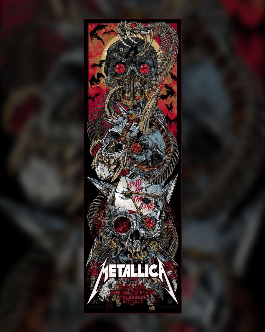 Metallica at Marvel Stadium in Melbourne, Australia on November 8, 2025, on the M72 World Tour