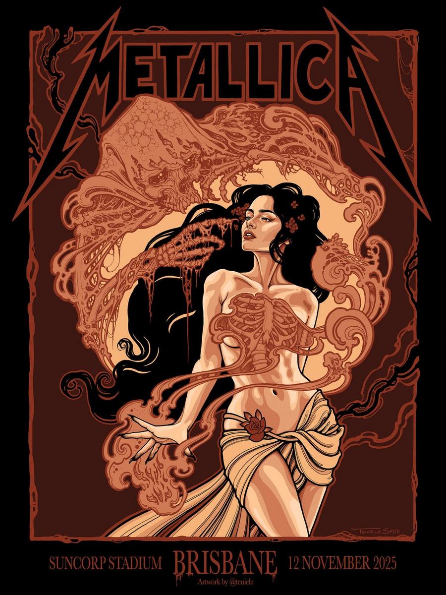Metallica at Suncorp Stadium in Brisbane, Australia on November 12, 2025, on the M72 World Tour