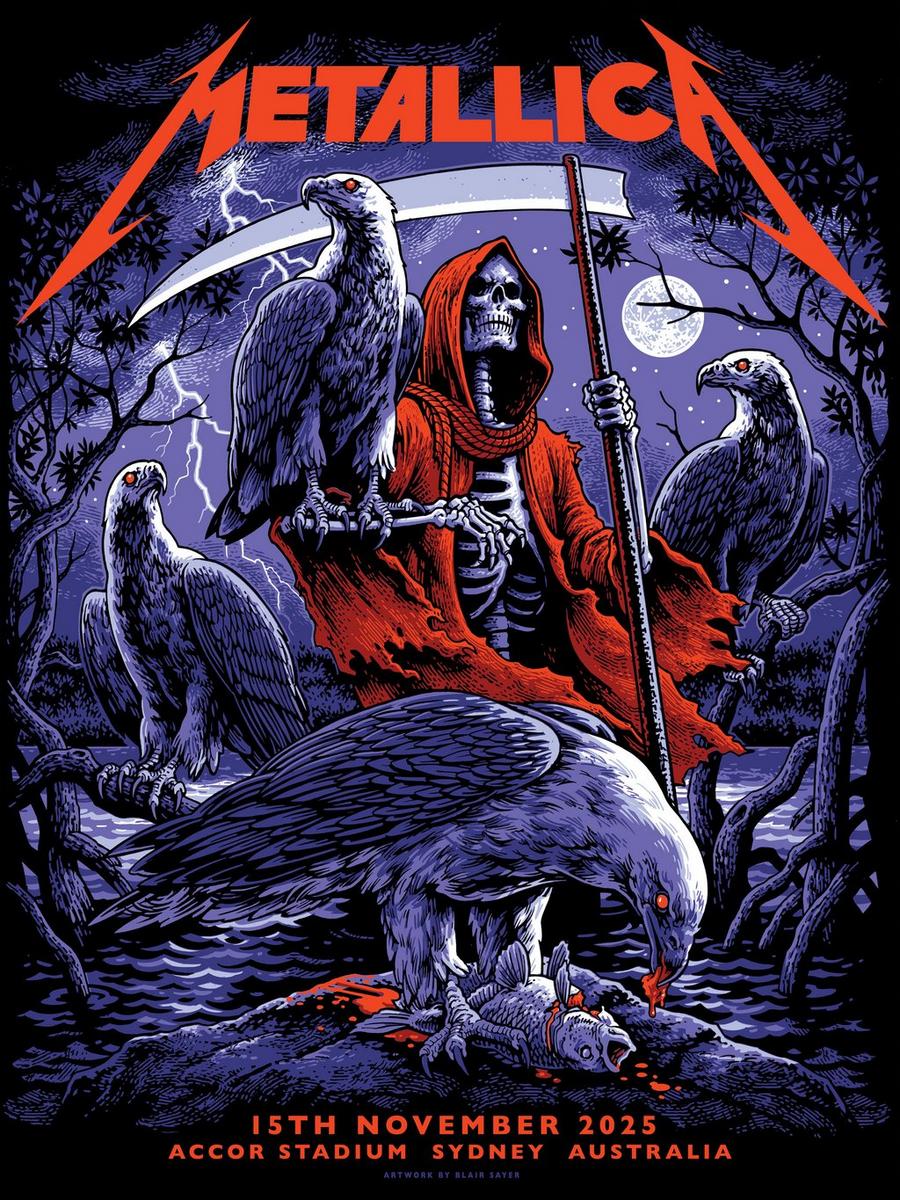 Metallica at Accor Stadium in Sydney, Australia on November 15, 2025, on the M72 World Tour