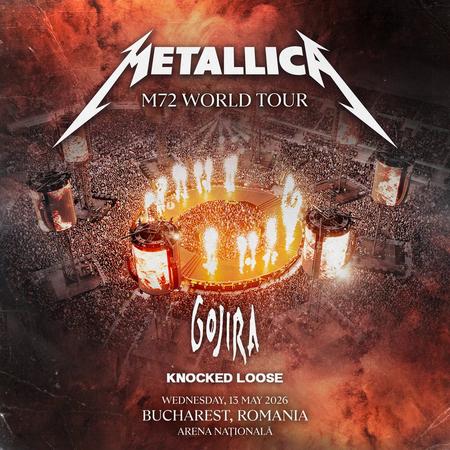 Metallica at Arena Națională in Bucharest, Romania, on May 13, 2026, on the M72 World Tour