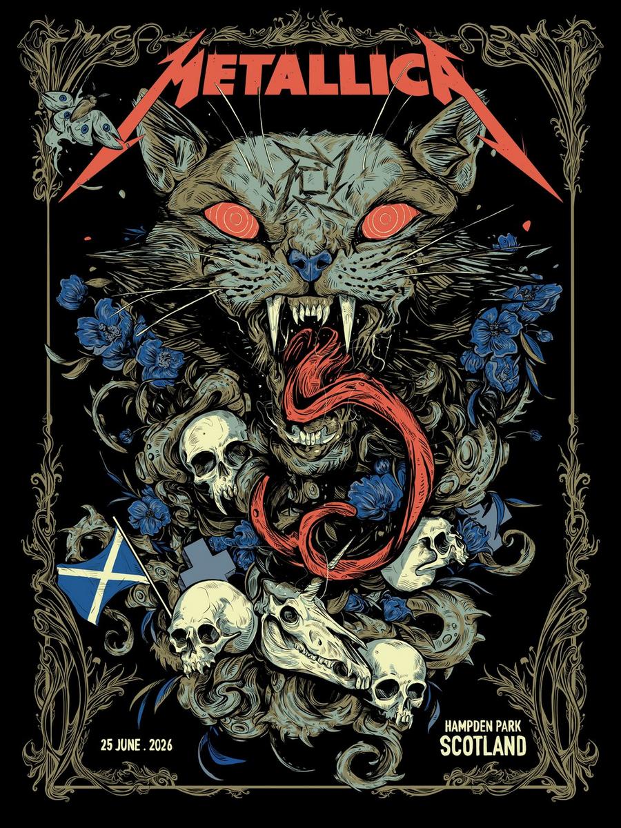 Metallica at Hampden Park in Glasgow, Scotland, on June 25, 2026