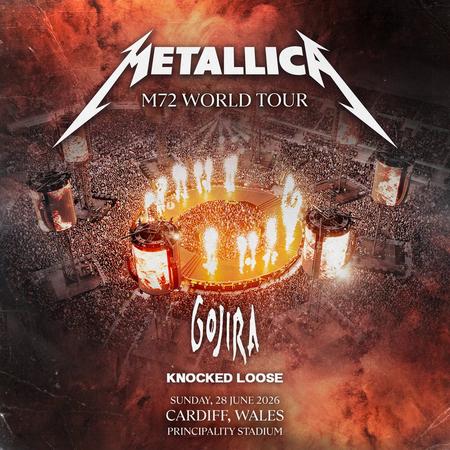 Metallica at Principality Stadium in Cardiff, Wales, on June 28, 2026, on the M72 World Tour