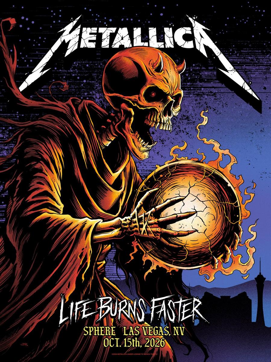 Metallica at Sphere in Las Vegas, Nevada on October 15, 2026