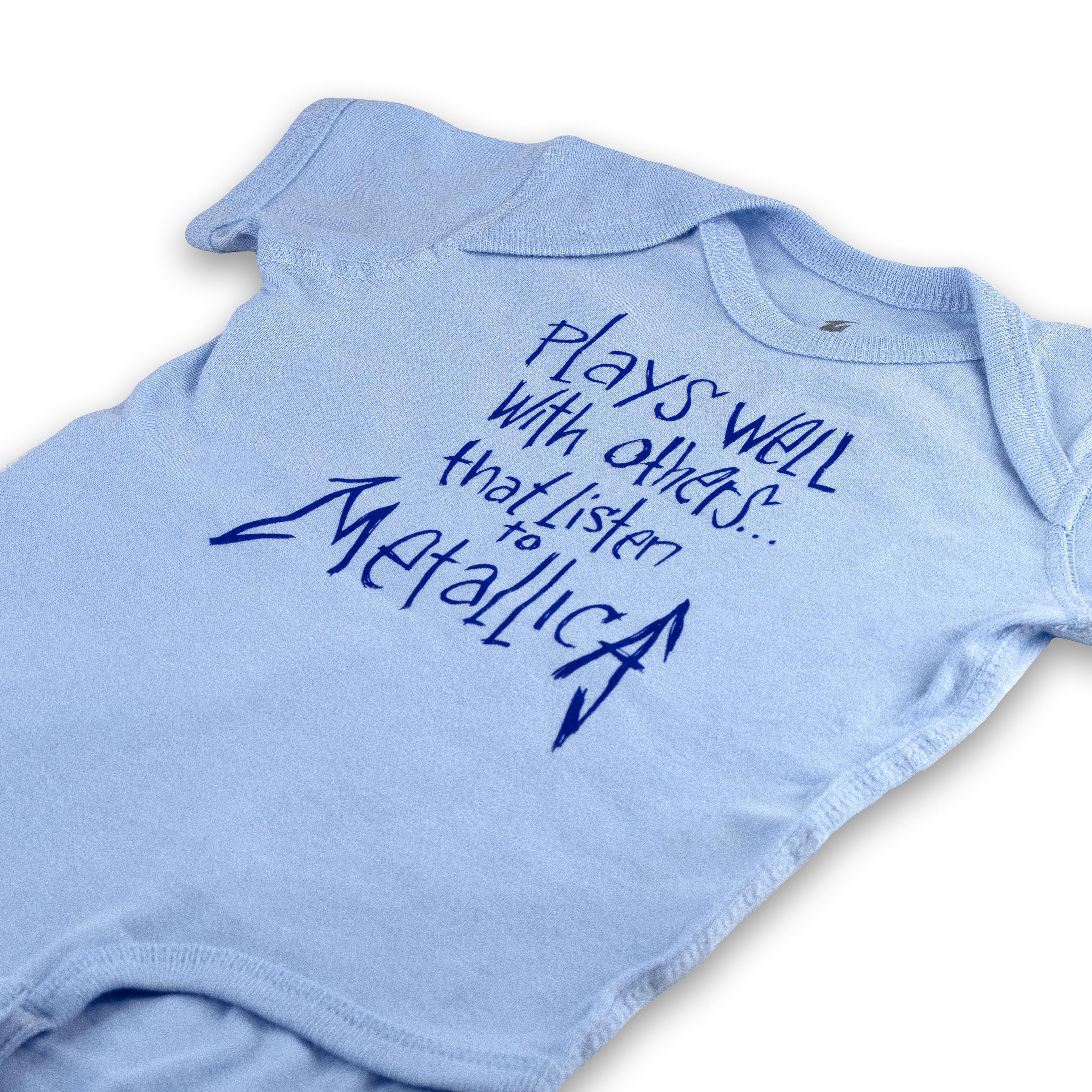 Plays Well With Others - BLUE Onesie - 6 Mo.