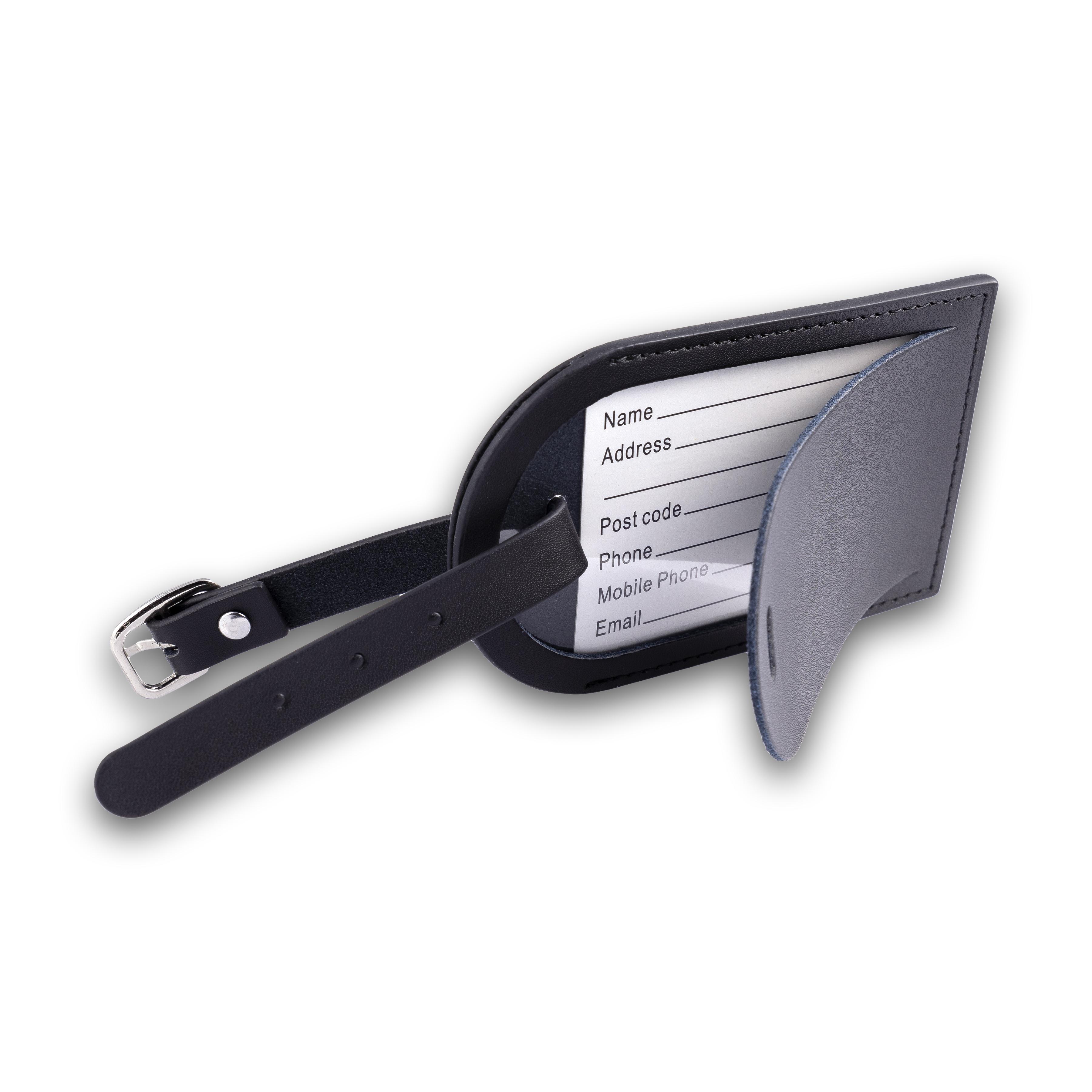 72 Tonal Leather Luggage Tag