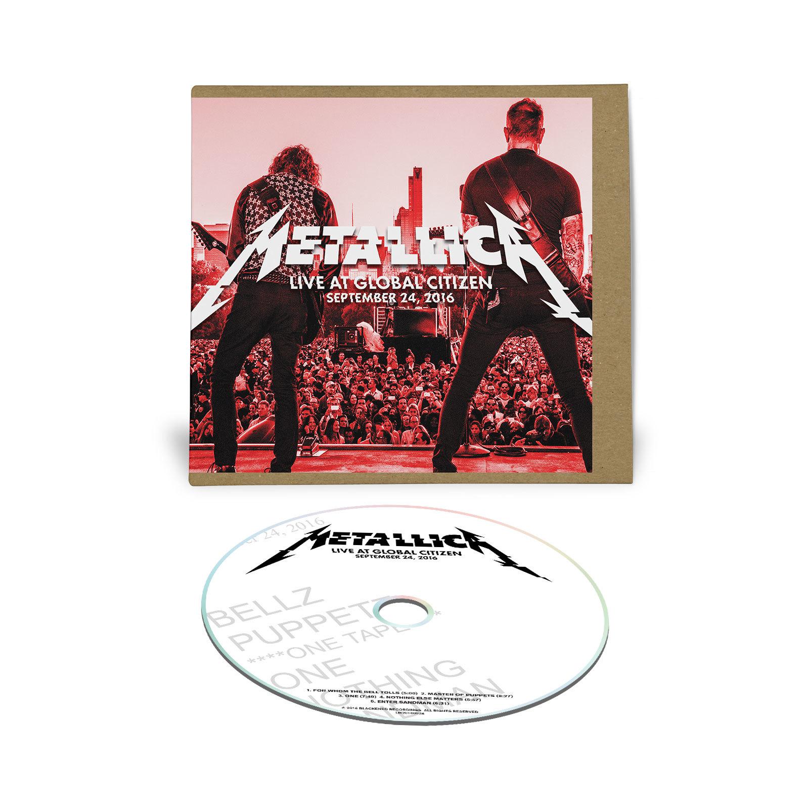 Live Metallica: Global Citizen Festival in New York, NY - September 24, 2016 (CD)