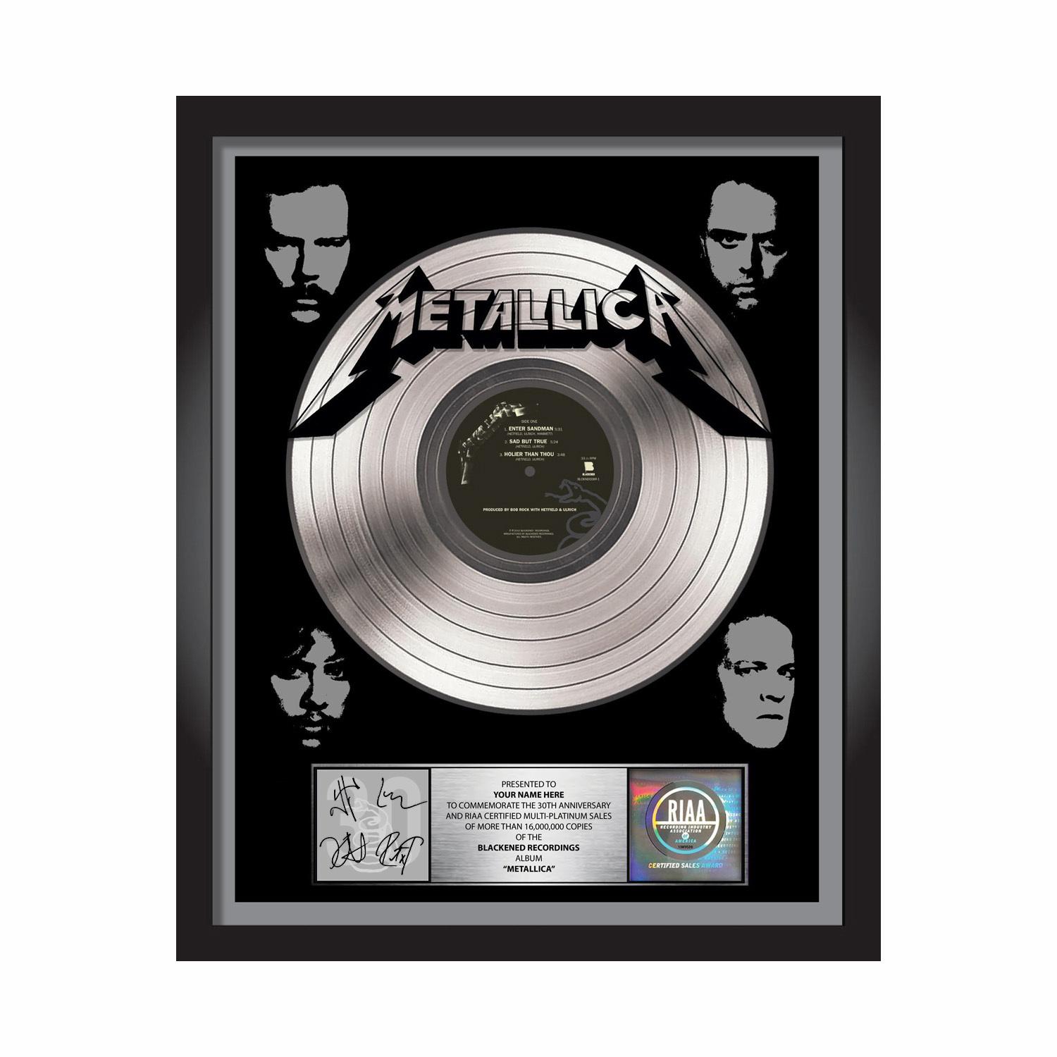 Black Album 30th Anniversary Commemorative Plaque - Signed