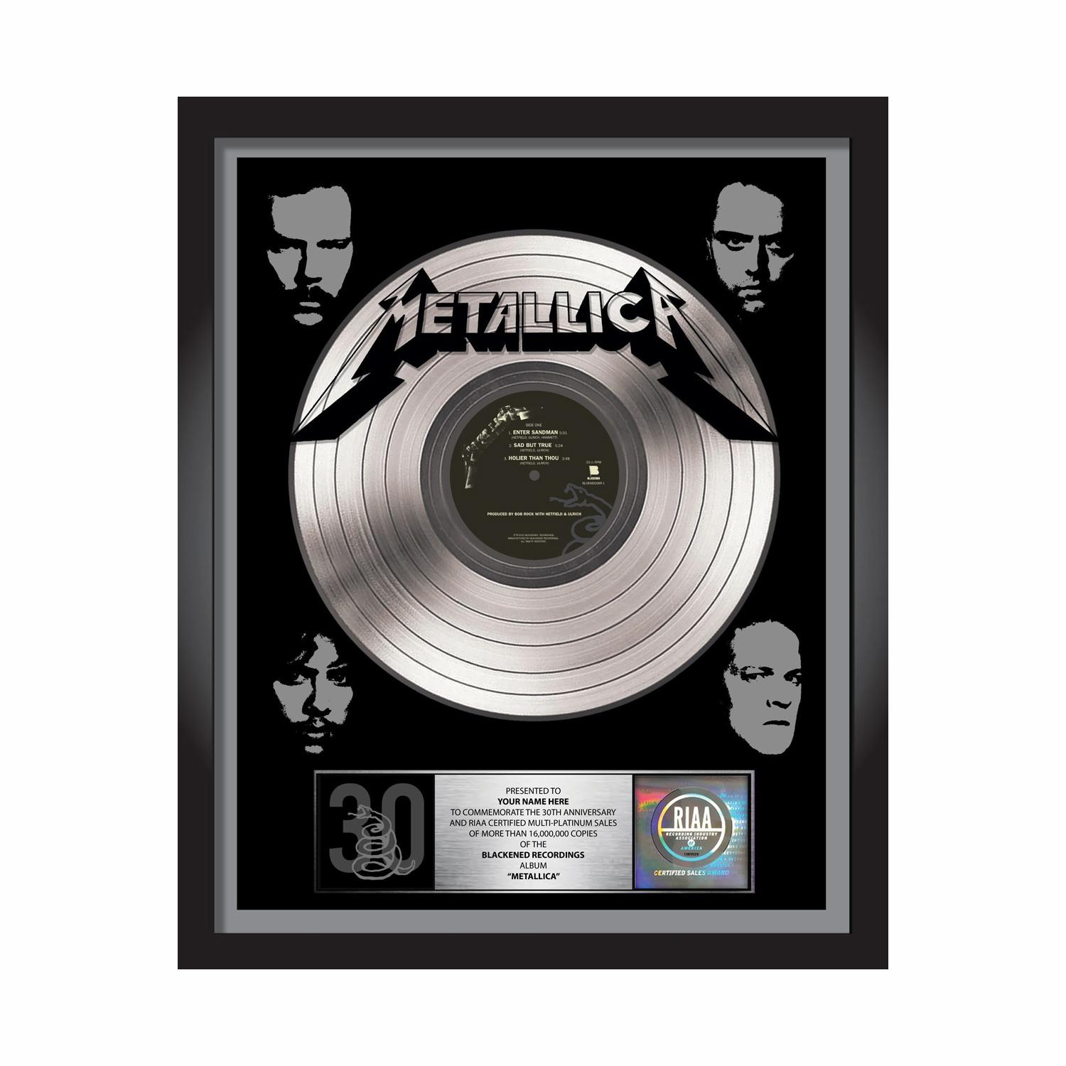 Black Album 30th Anniversary Commemorative Plaque