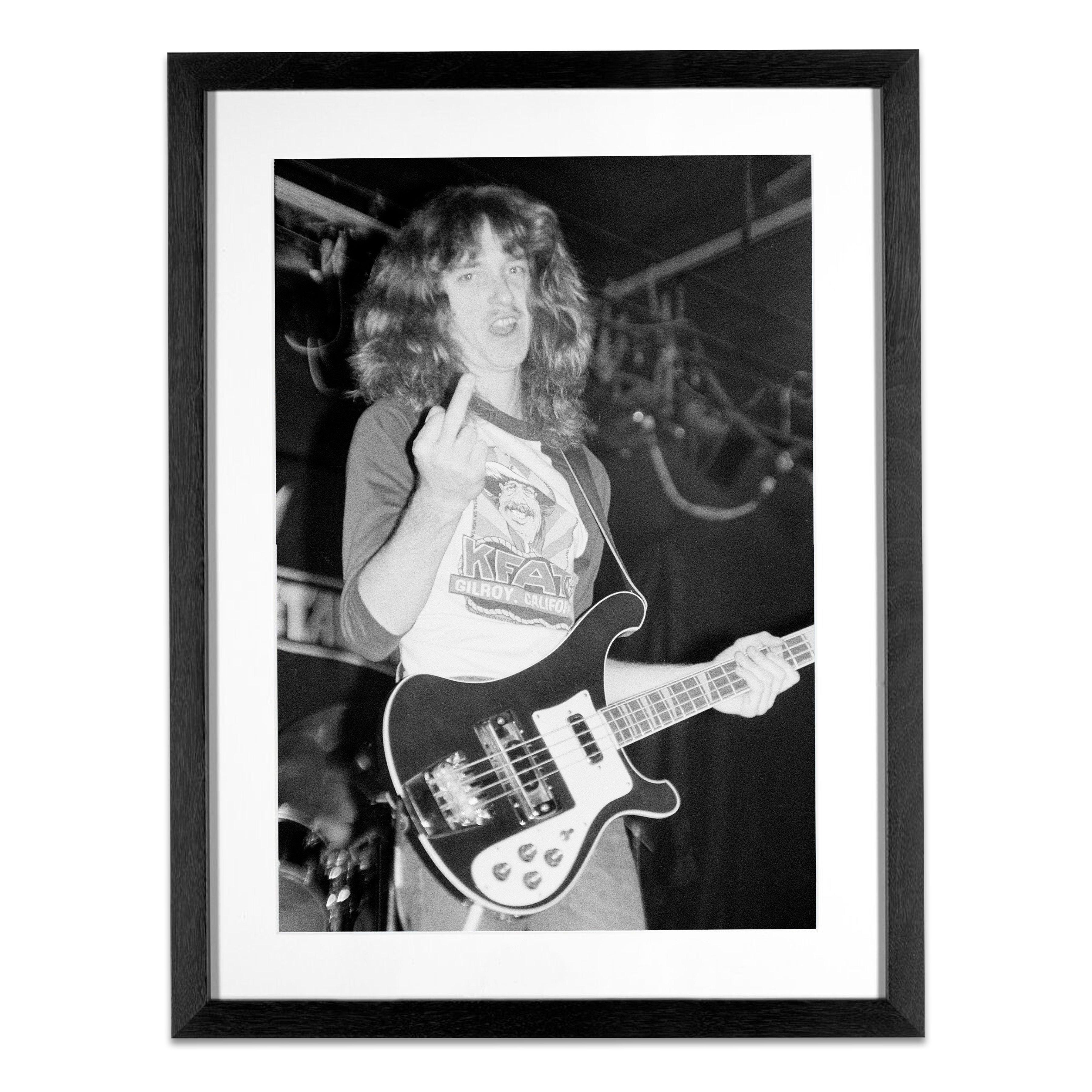 Cliff at Soundcheck 1983 - Photograph by Brian Lew
