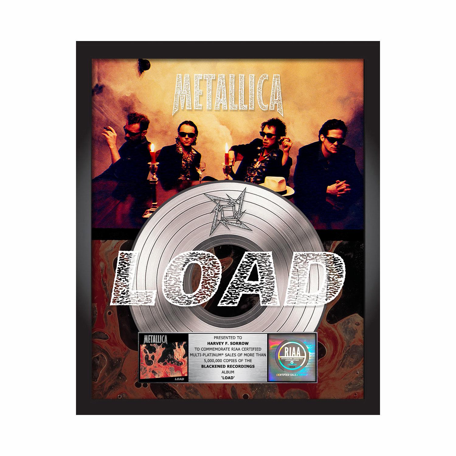 Load Platinum Award Plaque