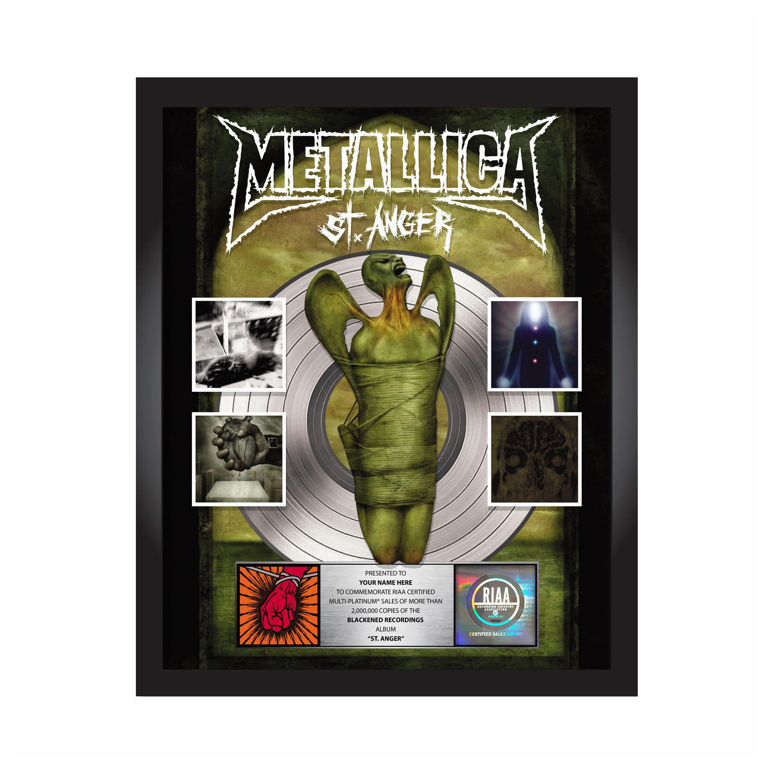 St. Anger Platinum Award Plaque