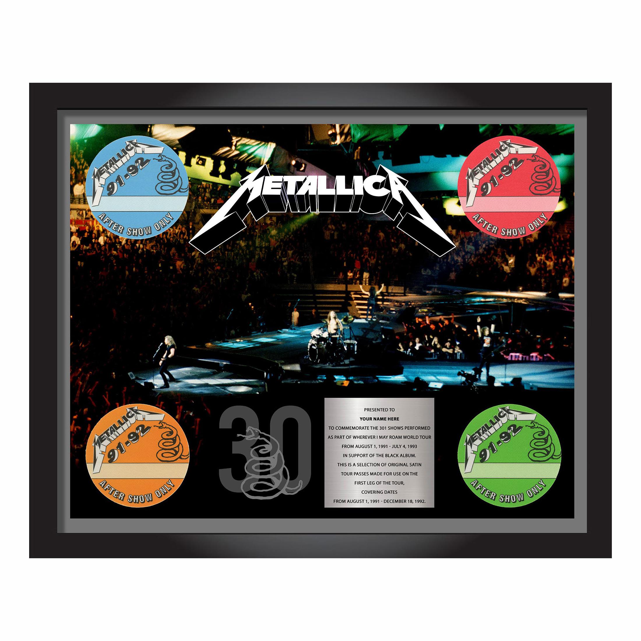 Wherever I May Roam After Show Pass Plaque - Signed