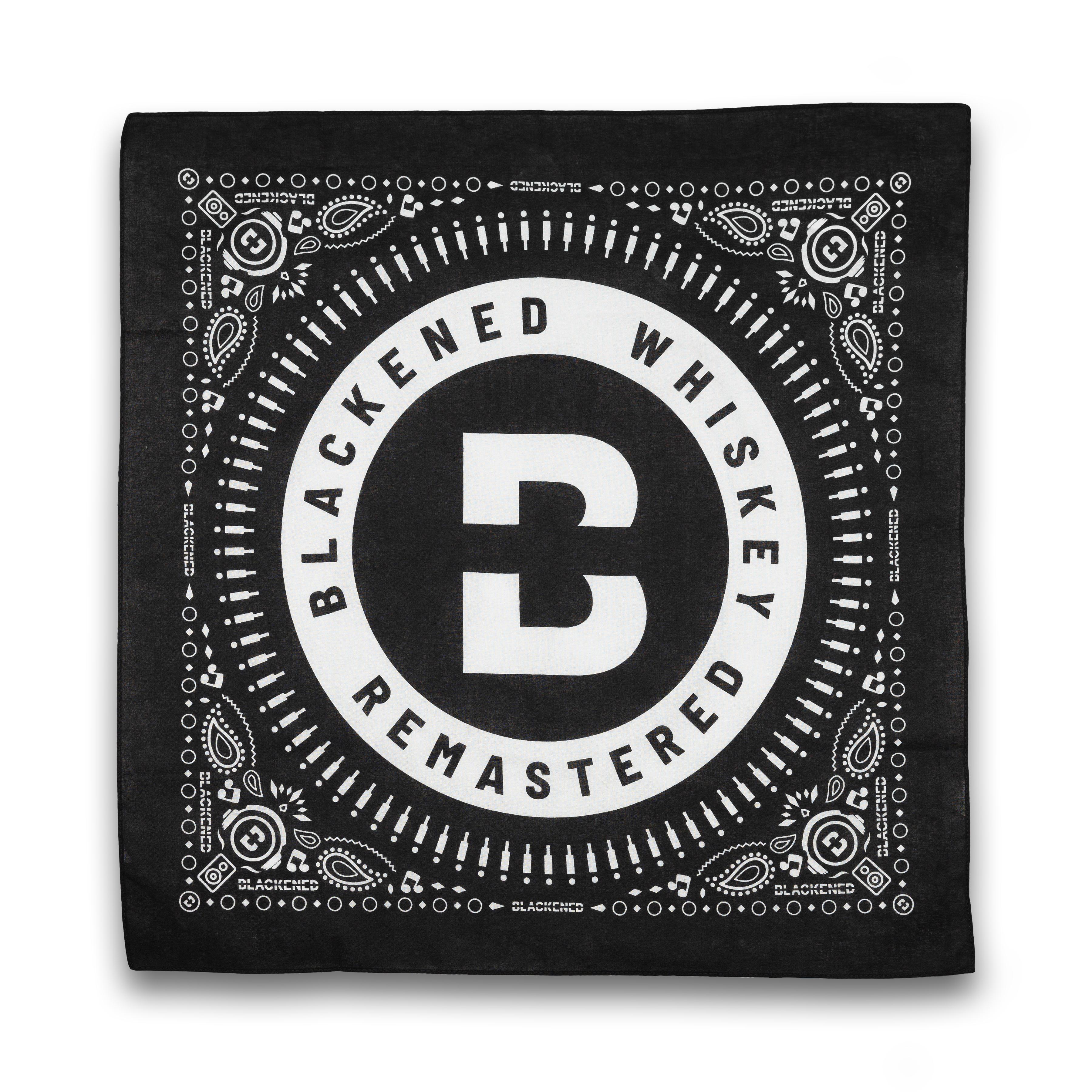 Blackened Whiskey Circle Logo Bandana