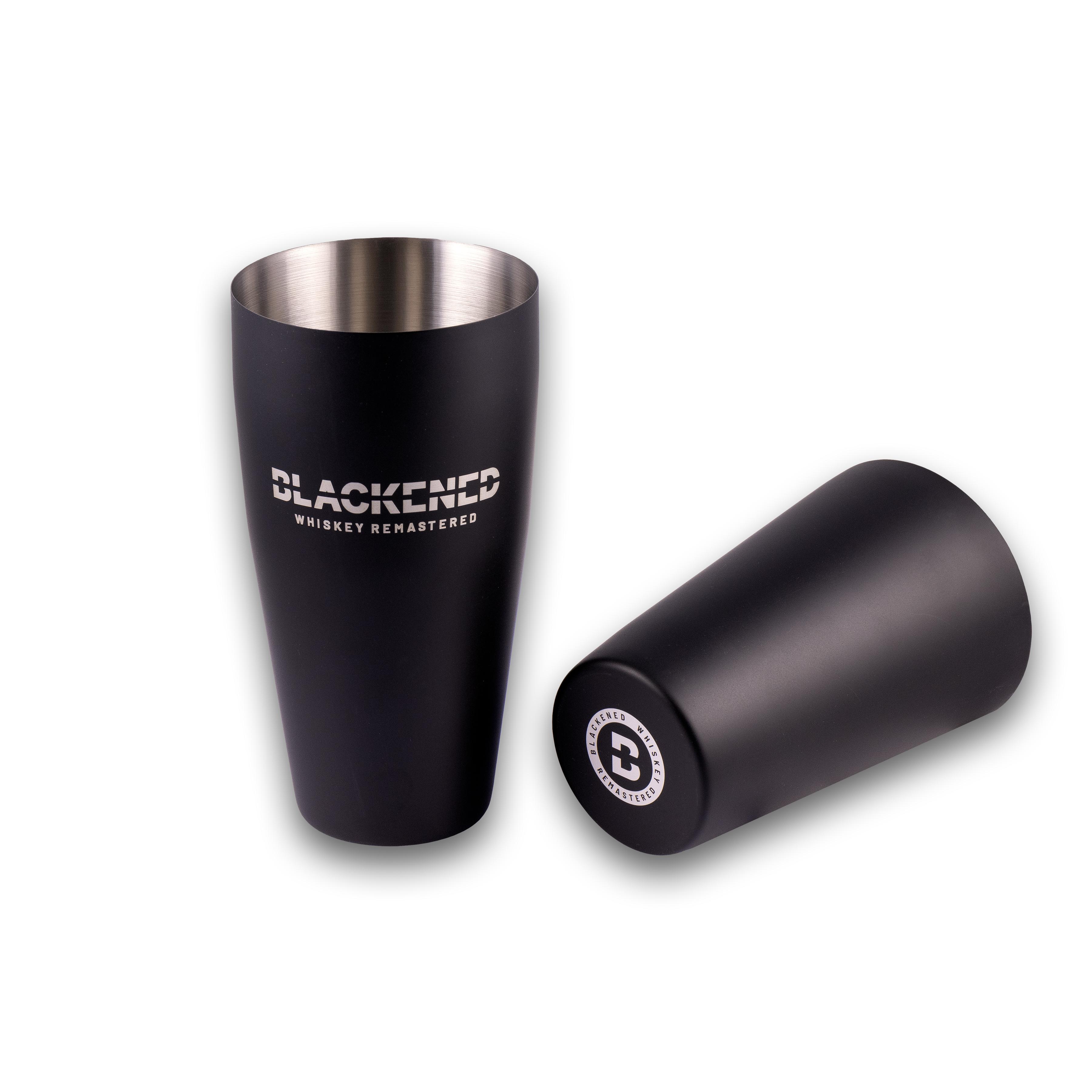 Blackened Whiskey Boston Shaker