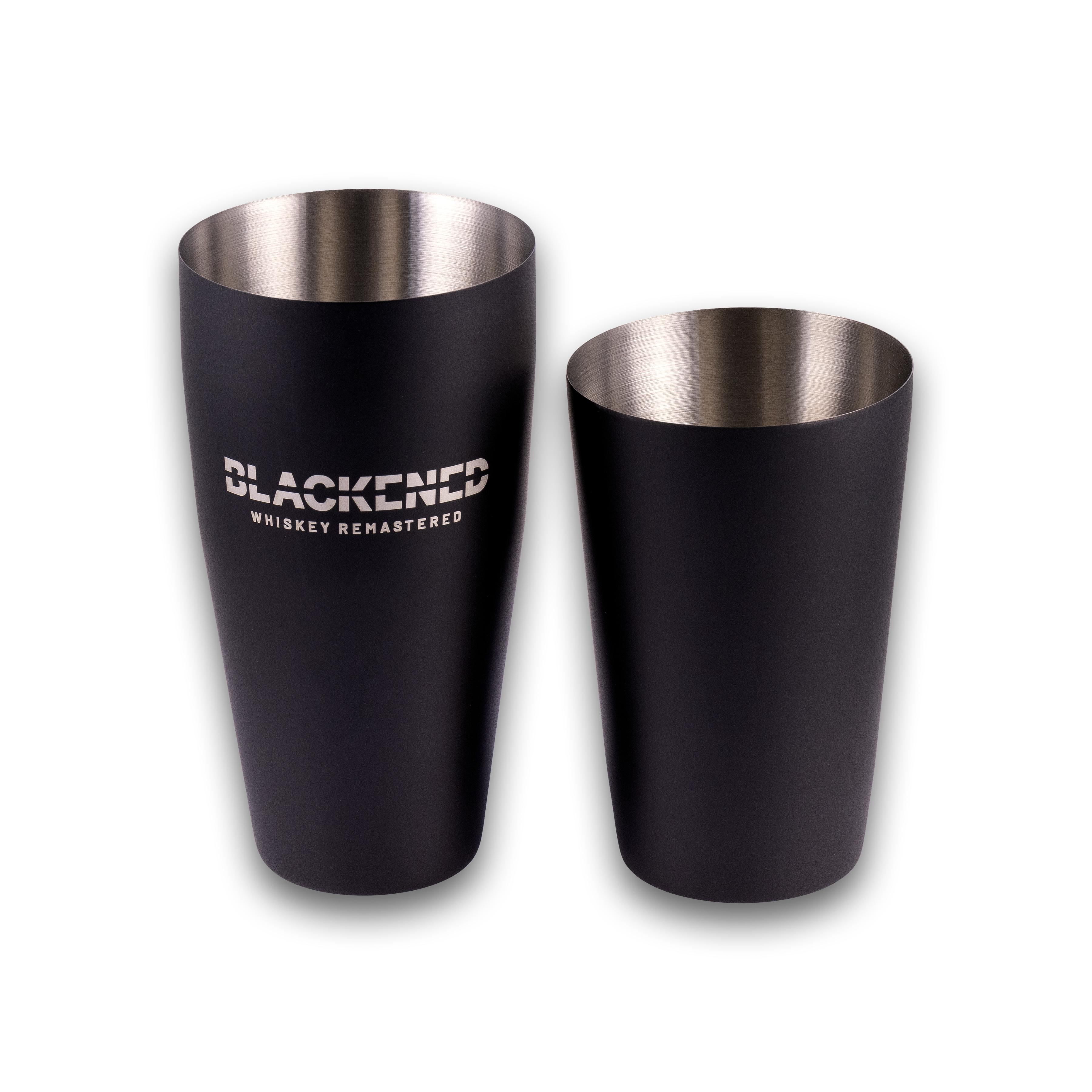 Blackened Whiskey Boston Shaker