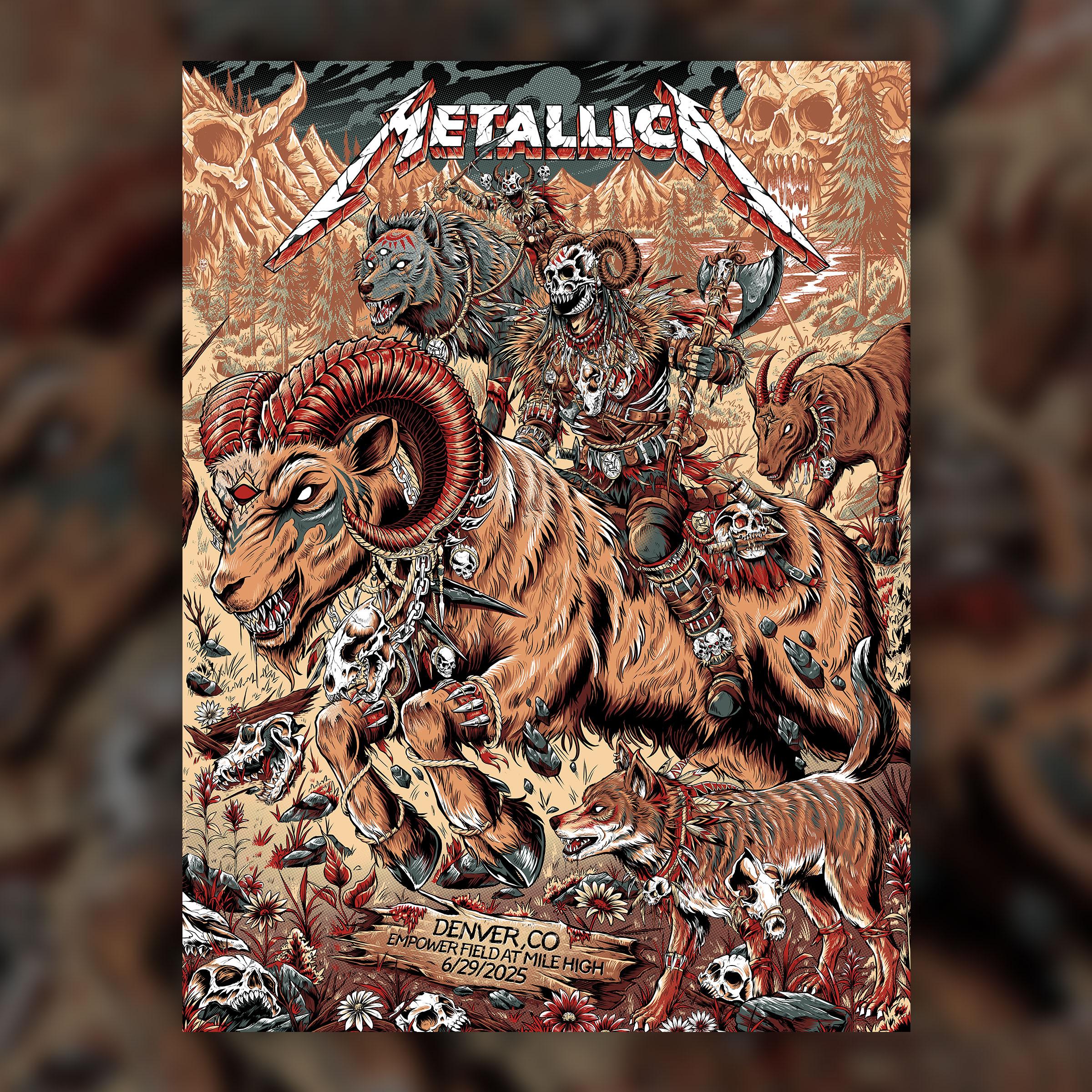 Denver June 29, 2025 Screen Printed Concert Poster | Metallica.com