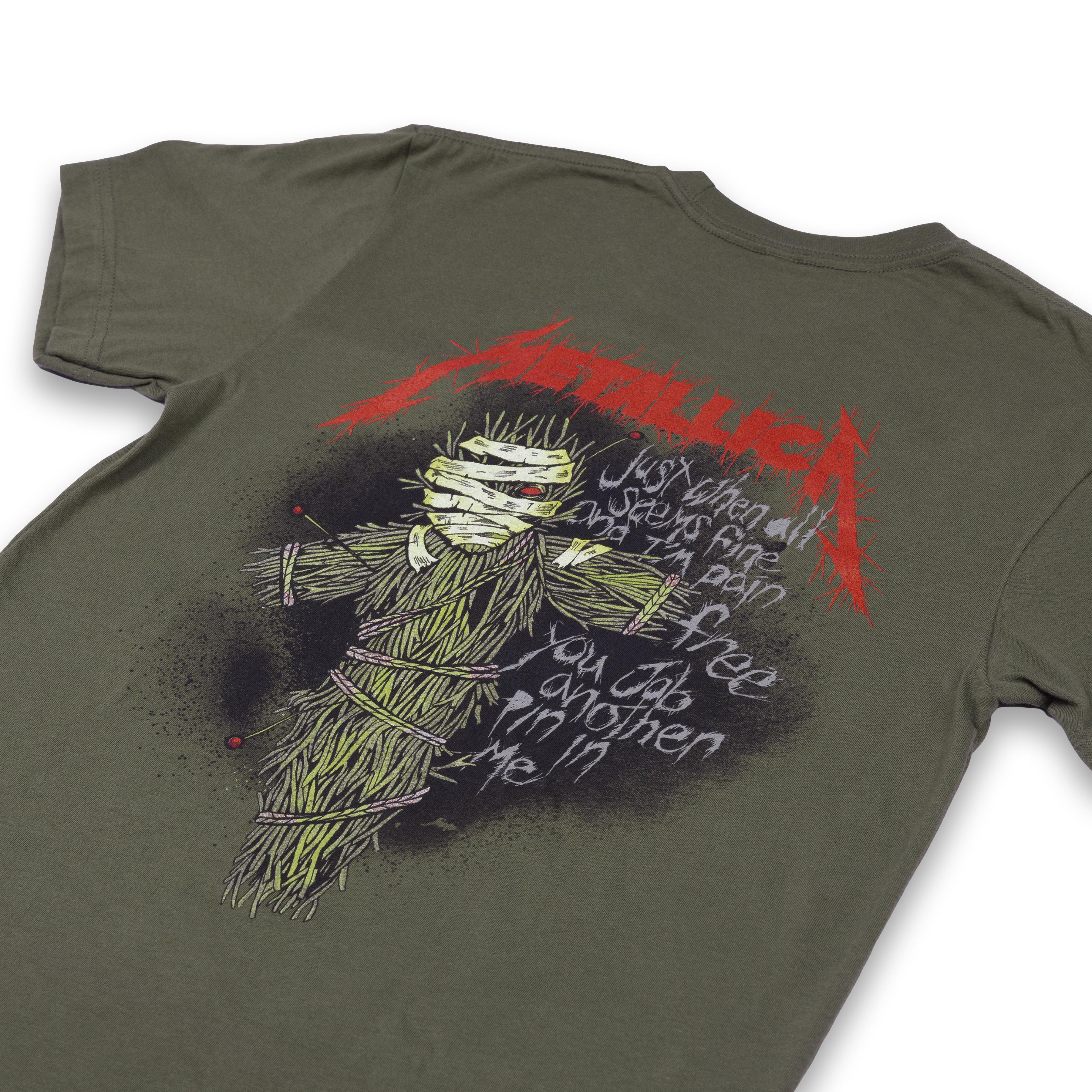 Fixxxer Lyric T-Shirt (Olive) | Metallica.com