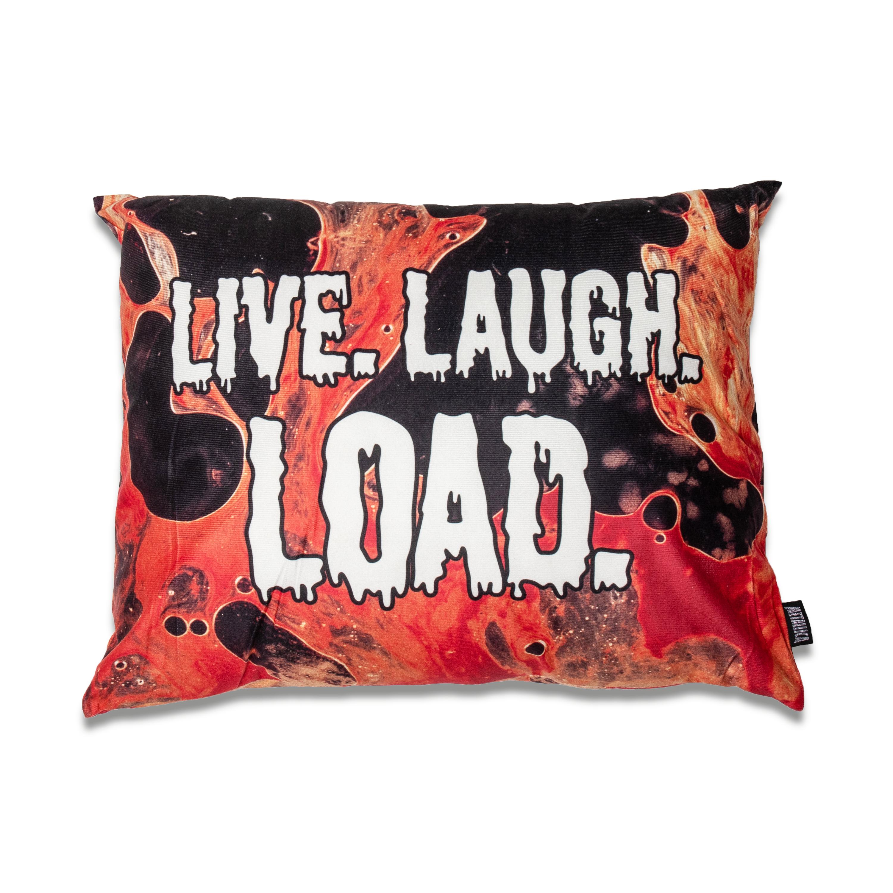 Live, Laugh, Load Pillow