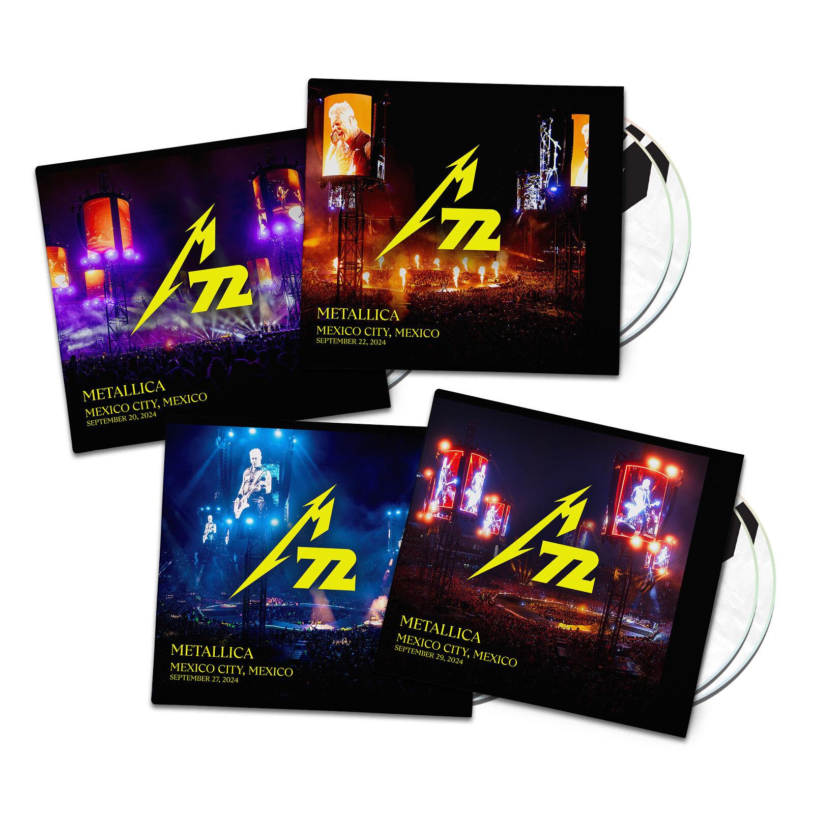 Live Metallica: Mexico City, Mexico - M72 Tour Four Day Show CD Mega Bundle (4CD Sets)