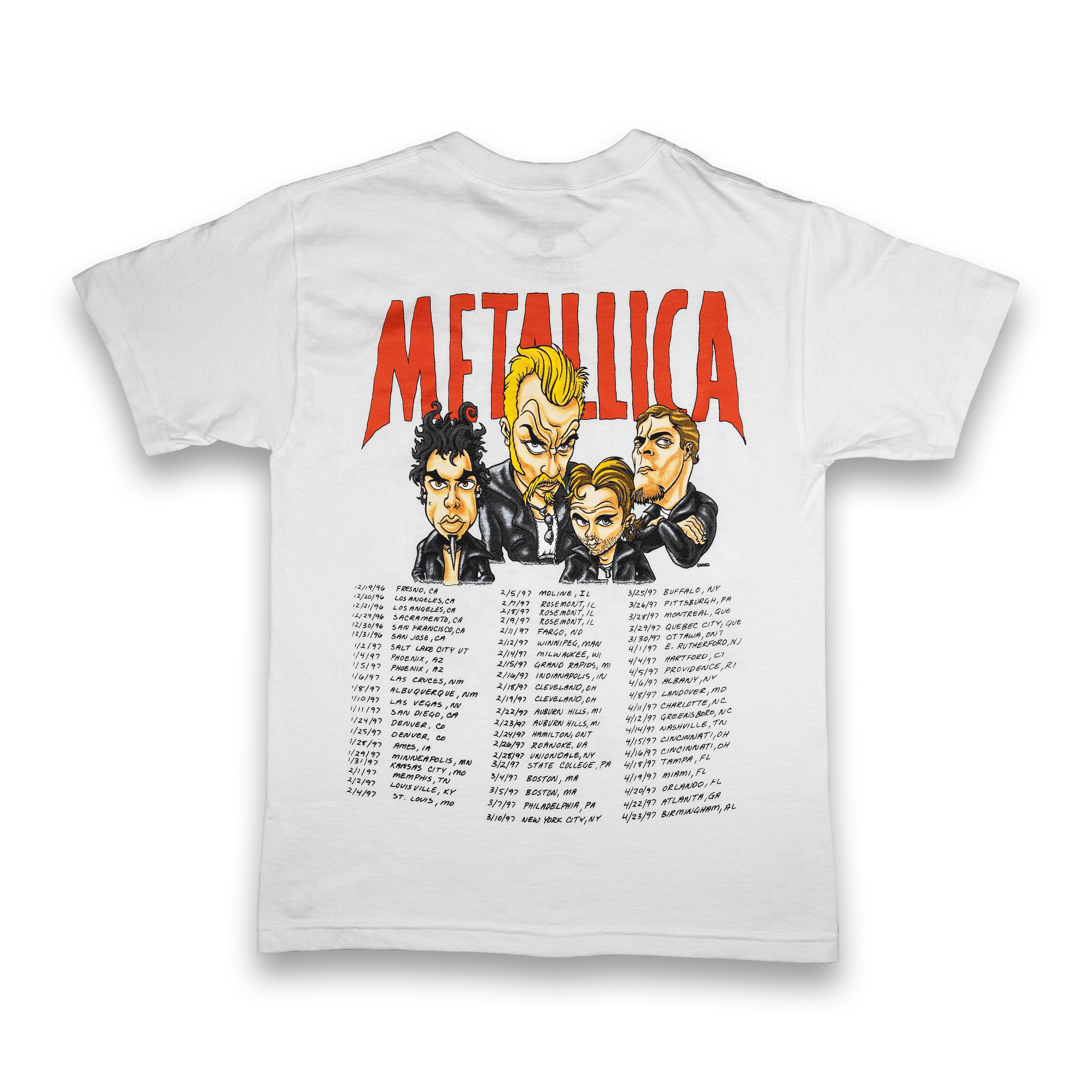 1996-1997 Cartoon Tour T-Shirt (WHITE)