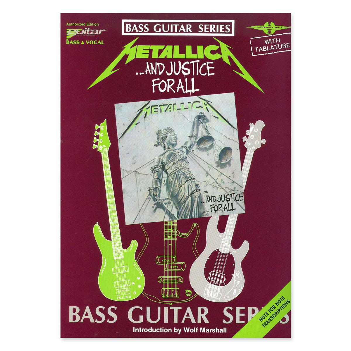 ...And Justice for All - Bass Guitar Tablature Book
