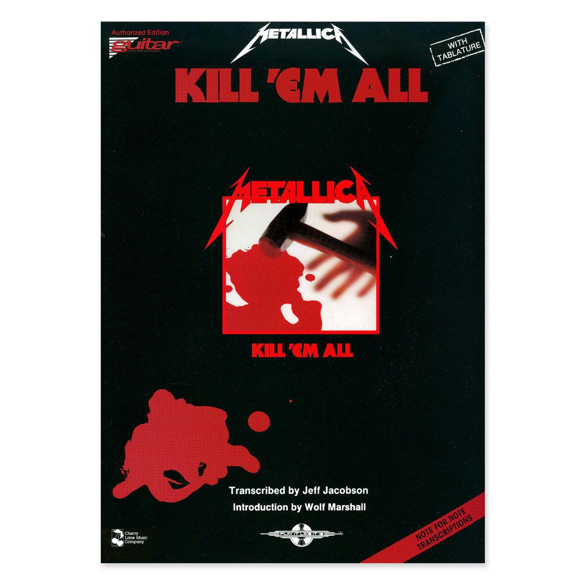 Kill 'Em All - Guitar Tablature Book