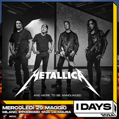 Metallica at I-Days Milano at Ippodromo SNAI La Maura in Milan, Italy on May 29, 2024