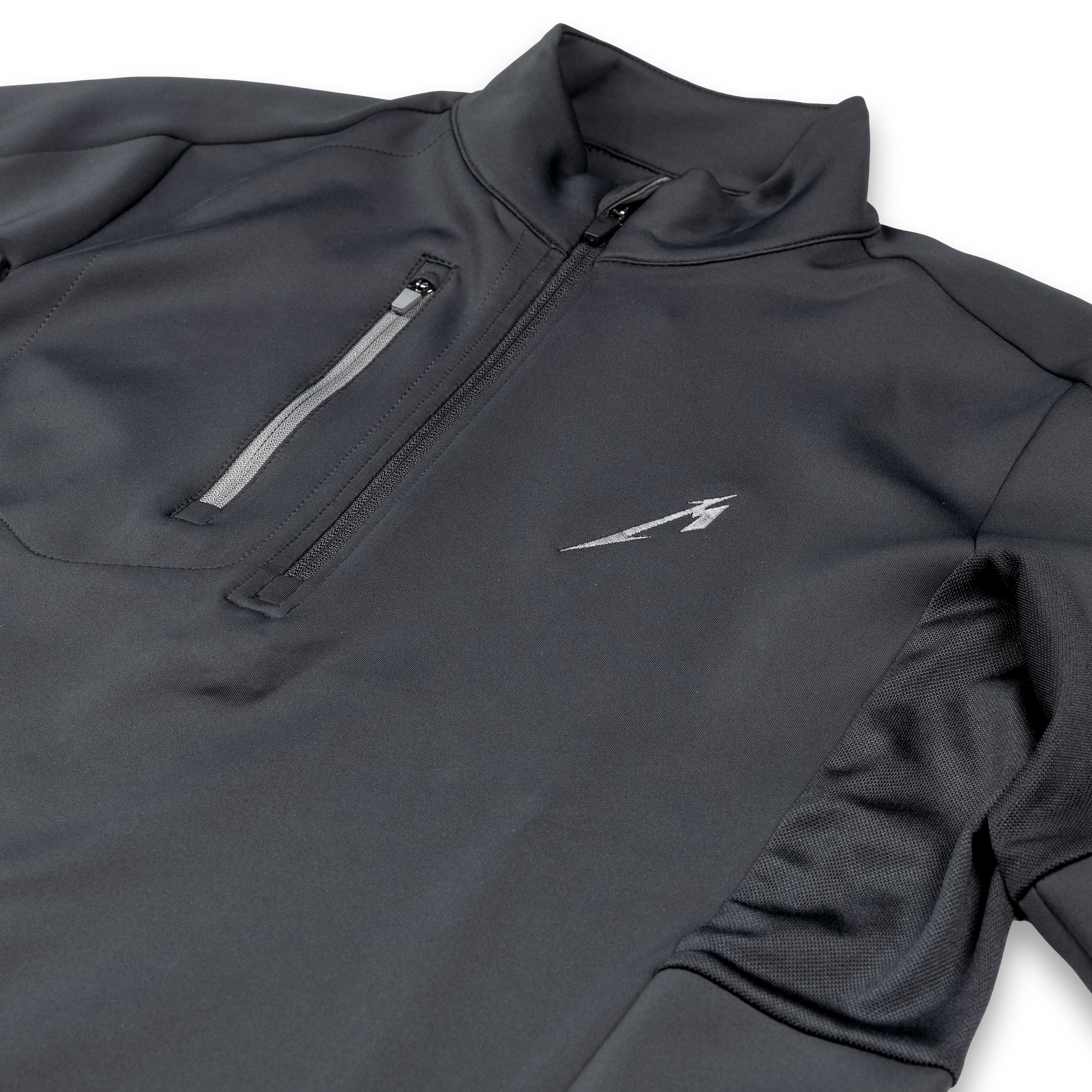 M Logo 1/4 Zip Jacket (BLK/CARBON)