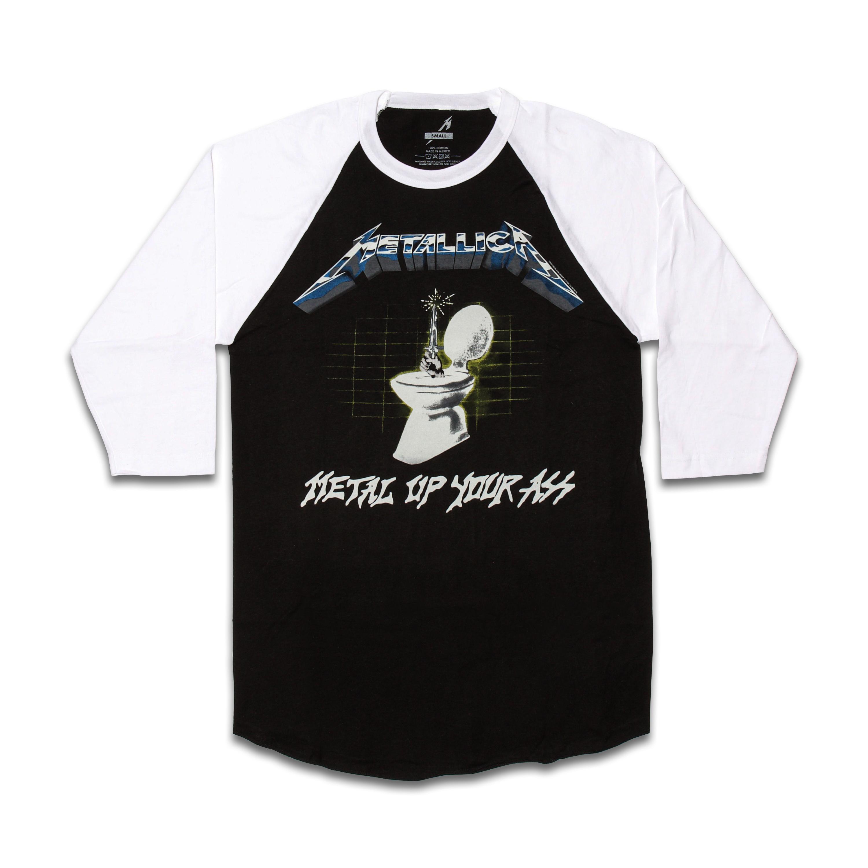 Metal Up Your Ass Baseball Raglan - Large
