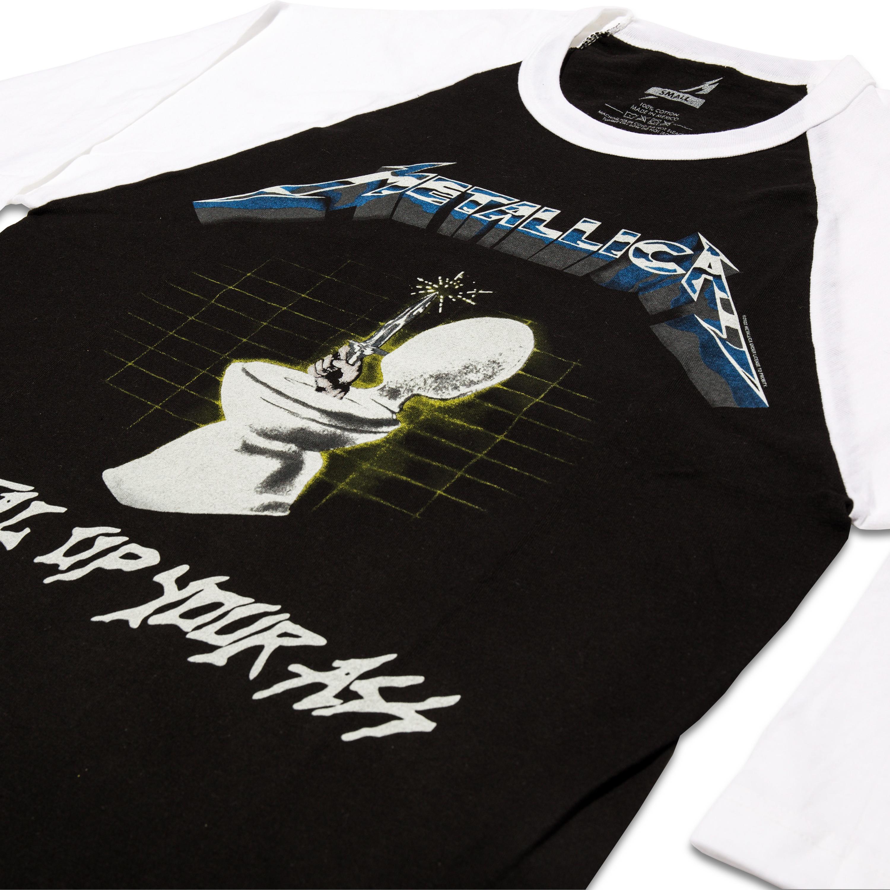 Metal Up Your Ass Baseball Raglan - Large